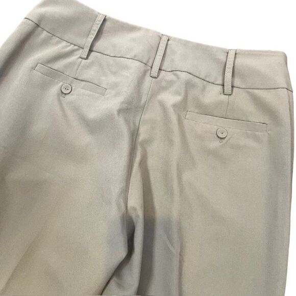 Sandro Sportswear Wide Leg Cropped Tummy Control Beige Pants Trousers Size 8 - Picture 9 of 13